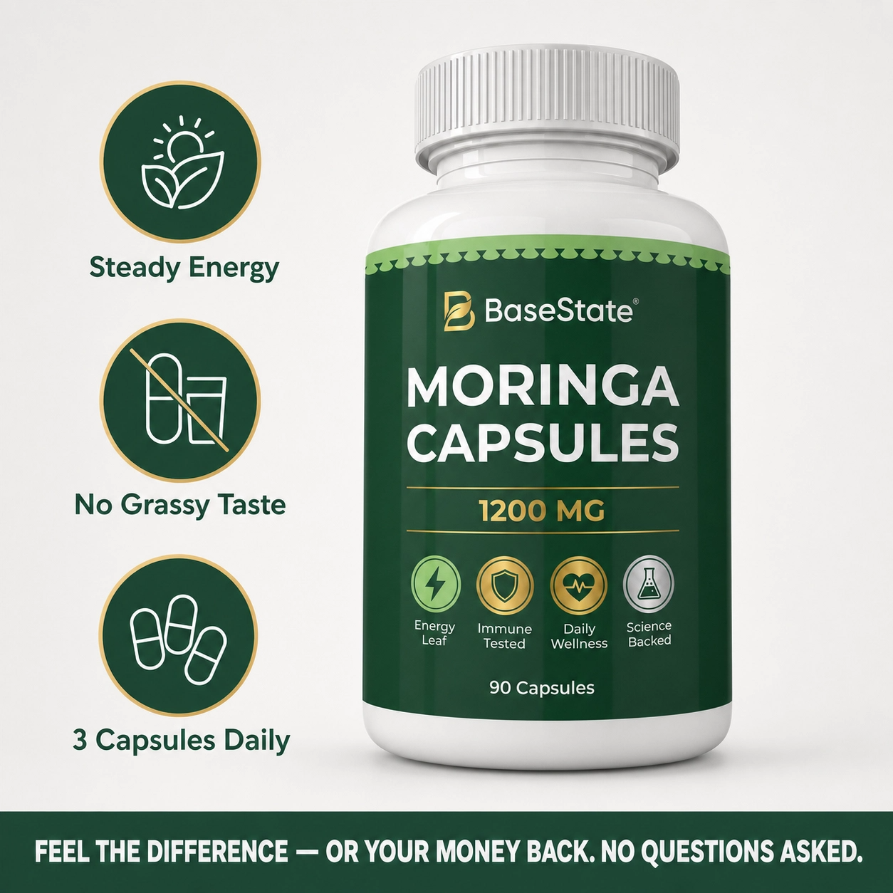 BaseState Moringa Capsules